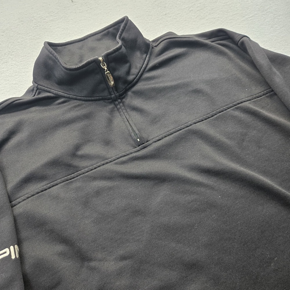 PING Jacket Mens Large Black Quarter Zip Collection Pullover Golf Fleece Pocket